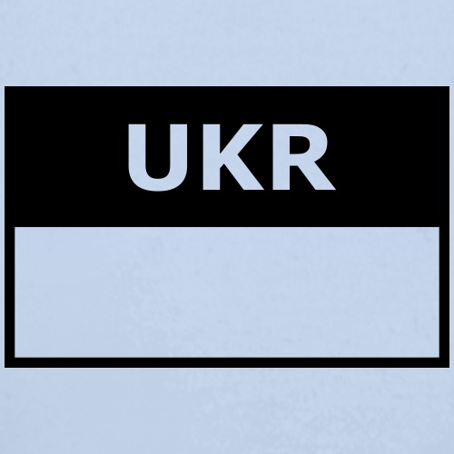 Ukrainsk UKR taktisk flagga - тактичний прапор укр - Ekologisk långärmad babybody