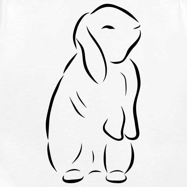 stehendes Häschen Hase Kaninchen Zwergkaninchen