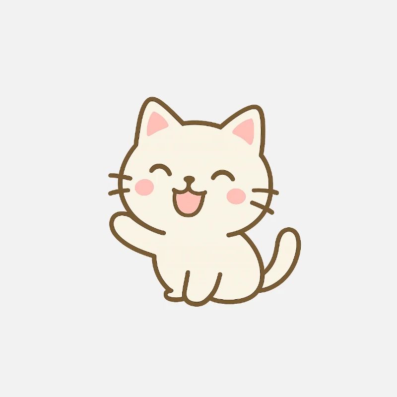 Chat heureux