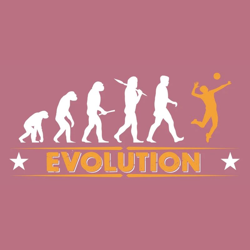 Volleyball Evolution - orange/weiss