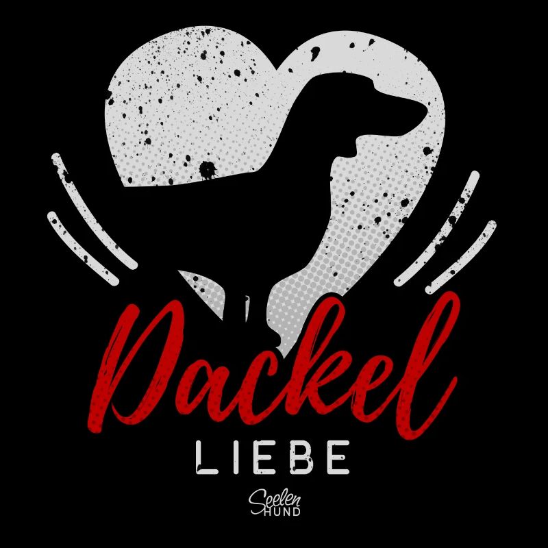 Dackel Liebe mit Herz