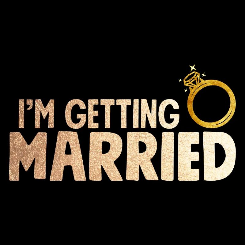 Dans le Shirt Getting Married Avec Bague Faux Or