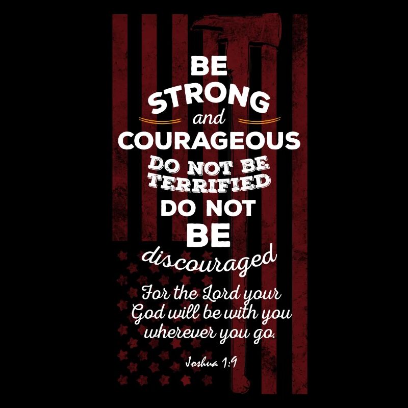 Thin red line firefighter bible verse christian