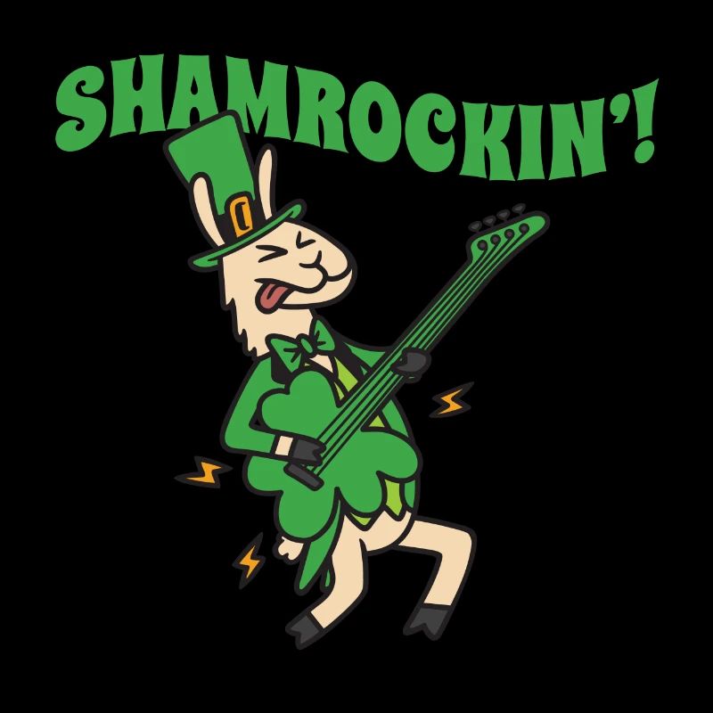 Lama Guitar St Patrick's Day 2019 Gift Funny