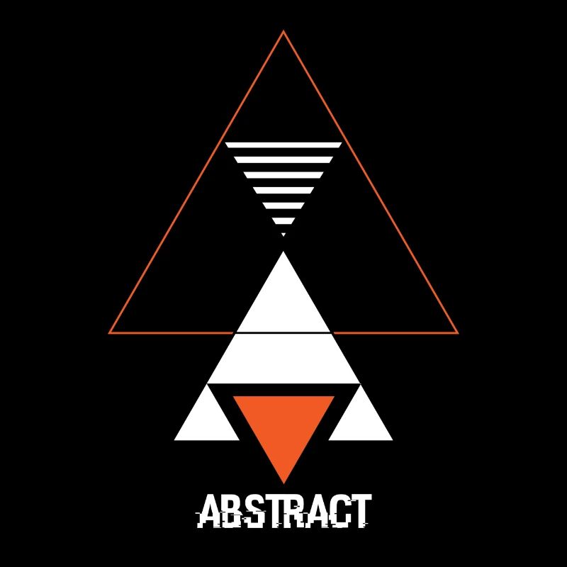 Triangle Art Geometry Abstract Gift