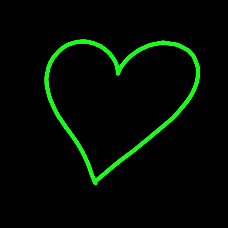Coeur vert vert vert idée cadeau idée de cadeau