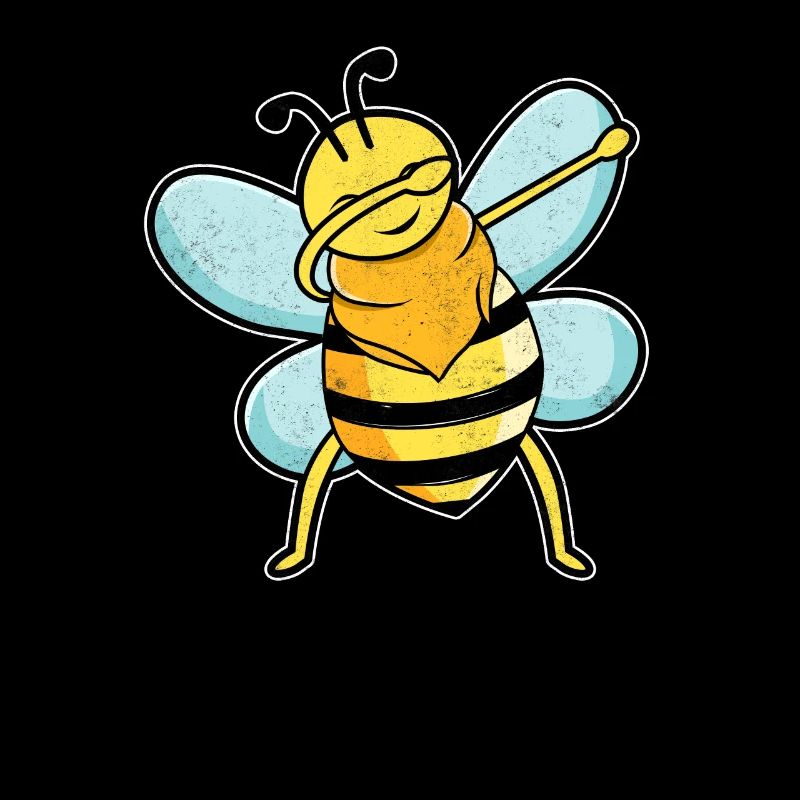 Dabbing bee beekeeper & beekeeper