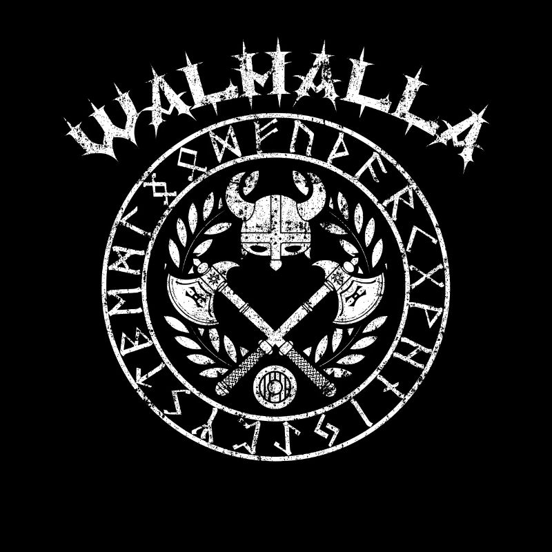 Viking Walhalla dans le cercle runique
