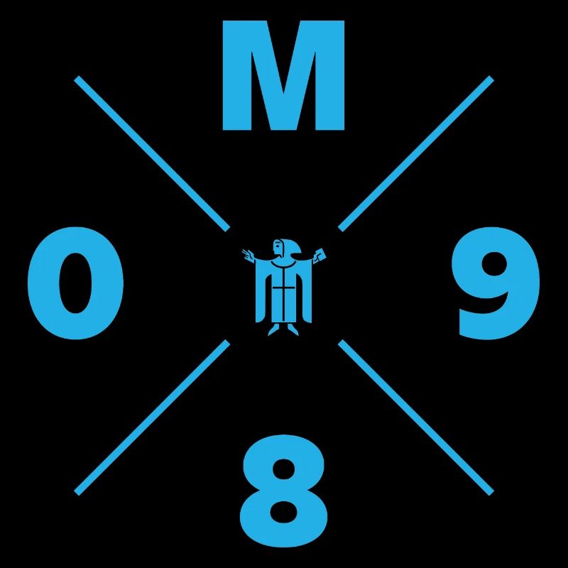 M 089 MÜNCHEN | MÖNCH | HELLBLAU