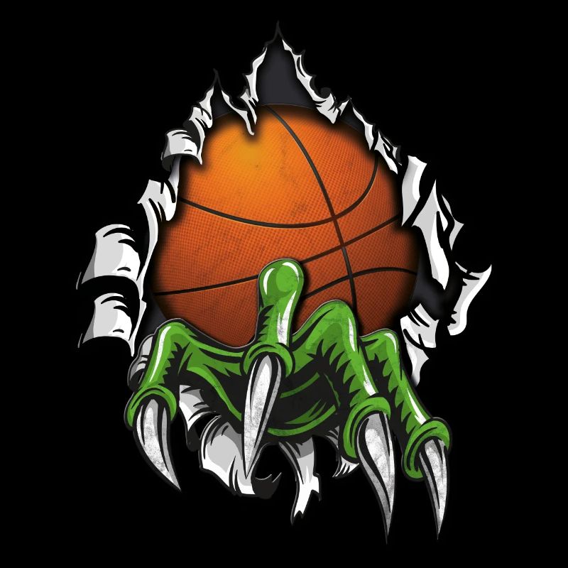 Basketball Alien Claw Monster Creature Dunking