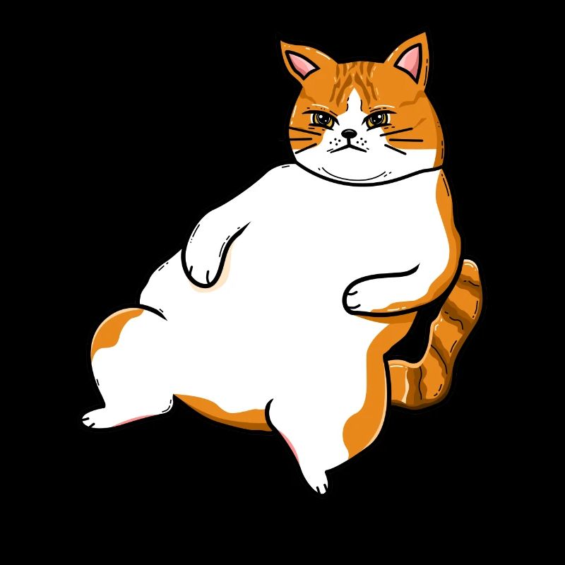 Fette Katze Katzenfreunde dicke Katzen