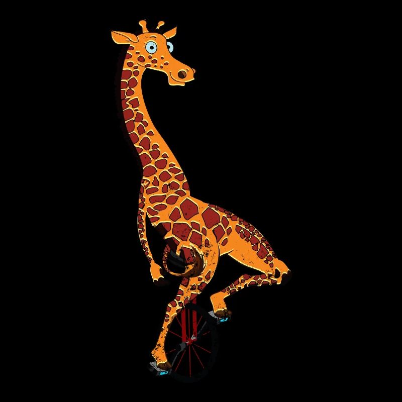 Monocycle, girafe monocycle