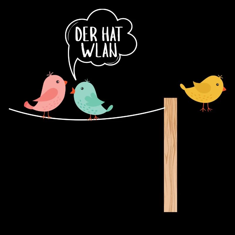 Bird that has WiFi WIFI bird lovers Internet