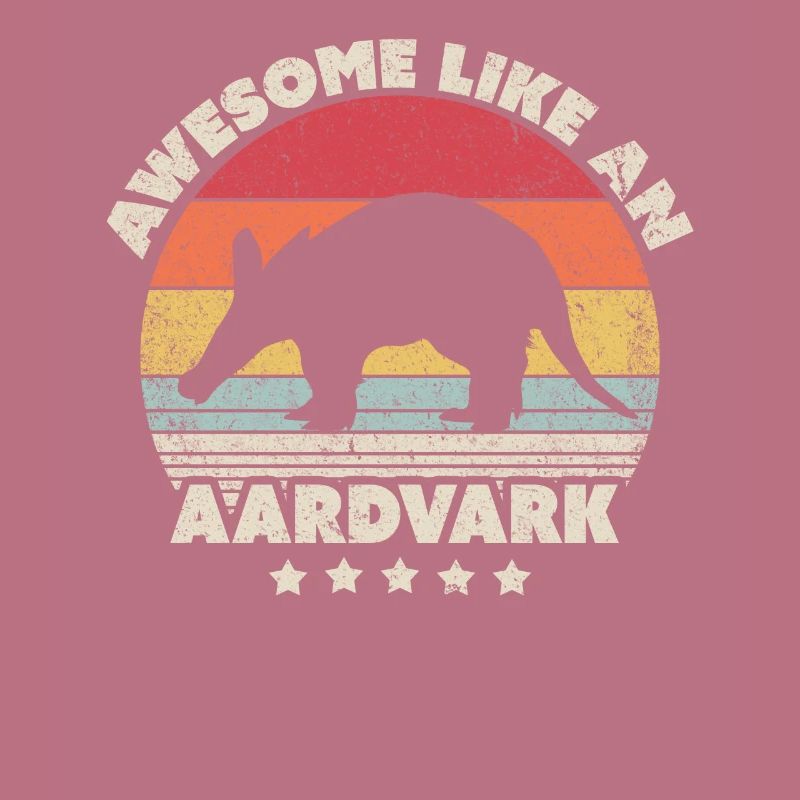 Impression d'Aardvark. Rétro, génial comme un Aardvark