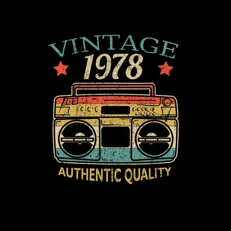 Vintage 1978 Radio Authentic Quality B-Day Gift