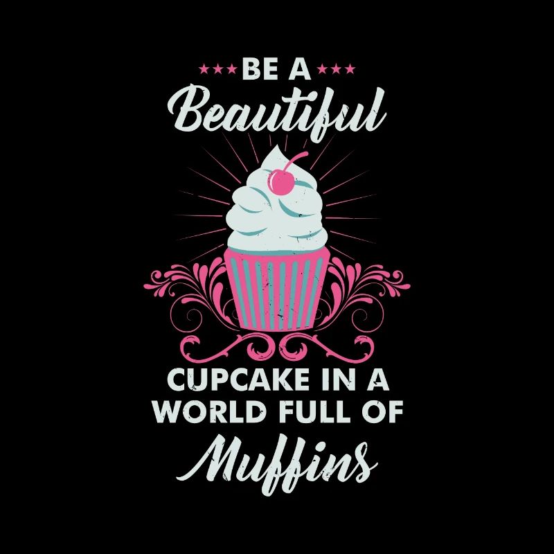 Cupcake Muffin Bäcker Backen Motivation Geschenk