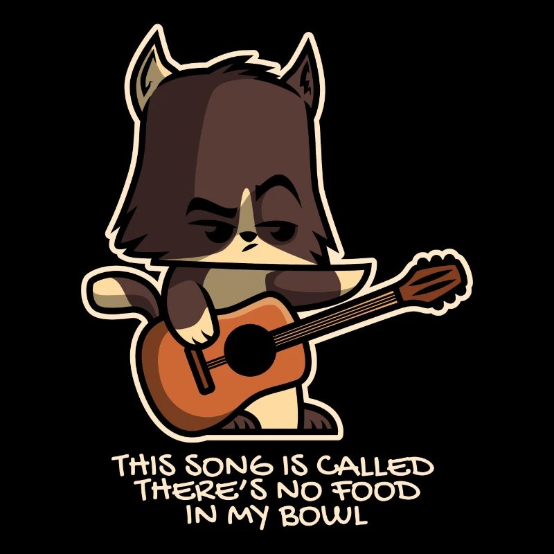 Chat guitariste drôle