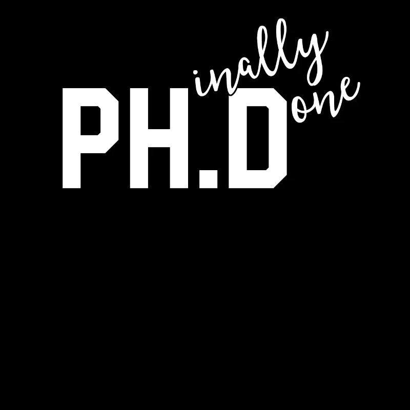 Lustiges PhD-Hemd Phinal schließlich getan Abschluss