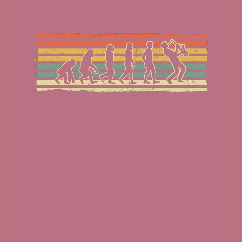 Saxophone Player Gift Fun Evolution of a