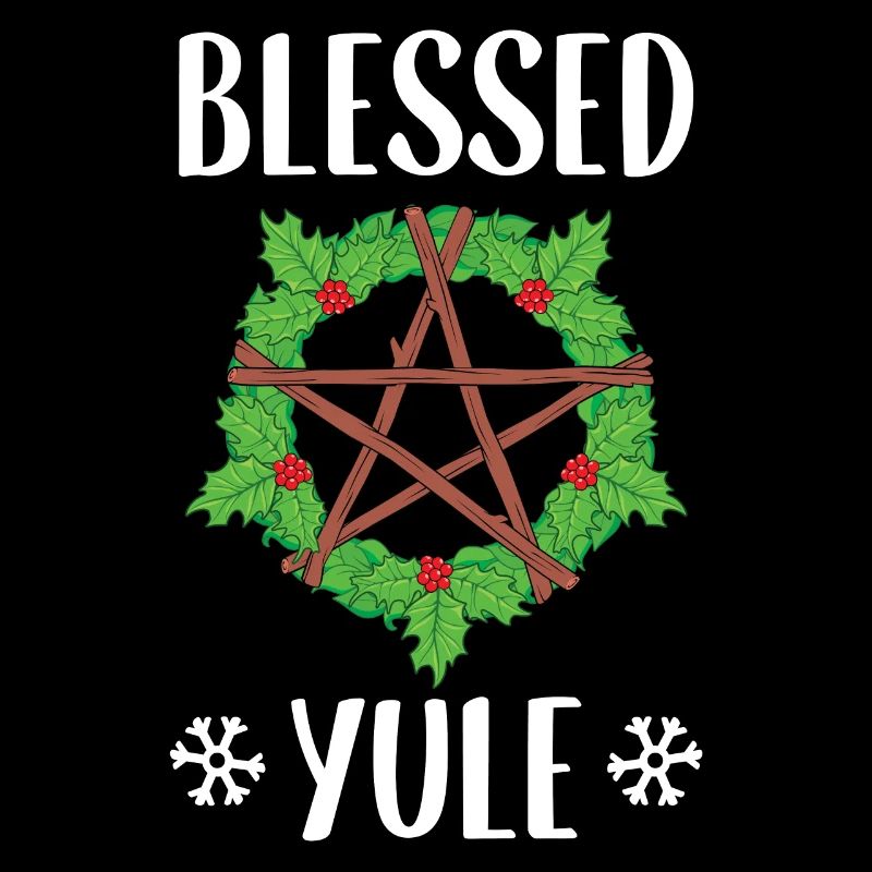 Conception du solstice d'hiver païen béni de Yule