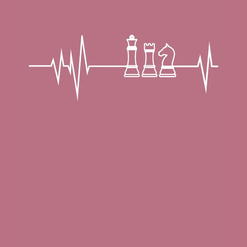 Chess Heartbeat Gift Idea Chess Player