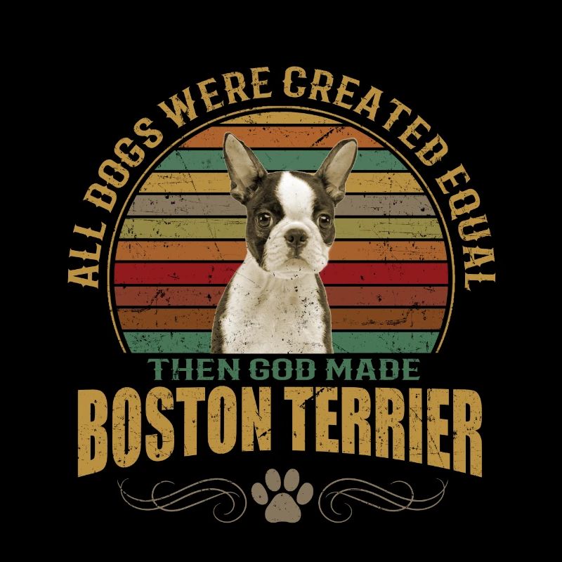 Boston Terrier - conception de chien branché cool