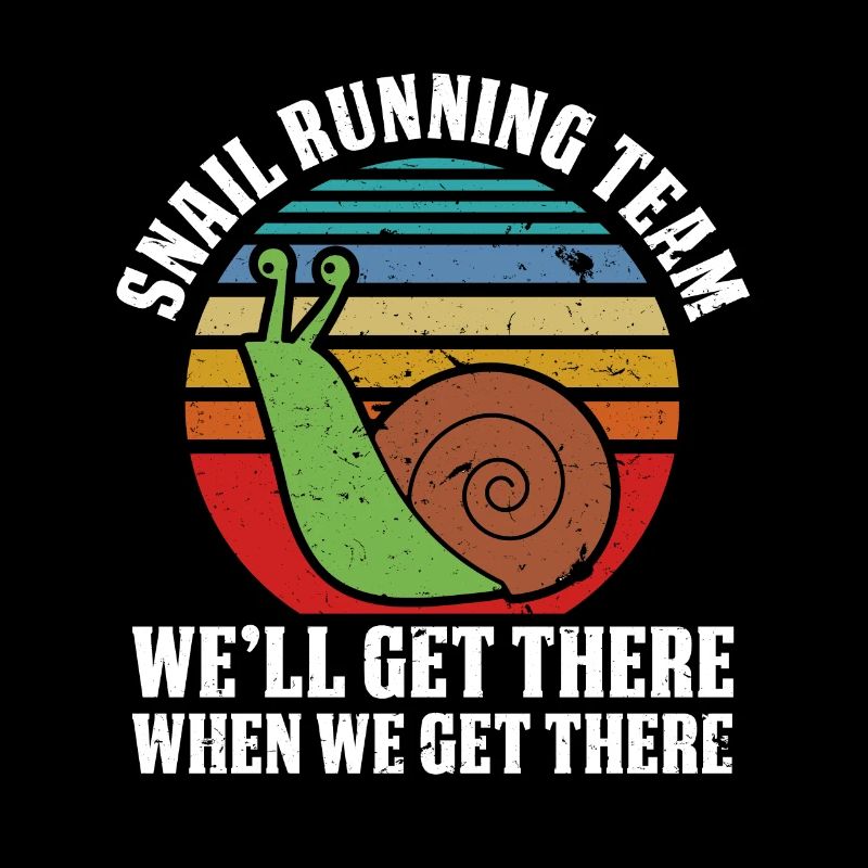 Snail running team escargot course marathon équipe