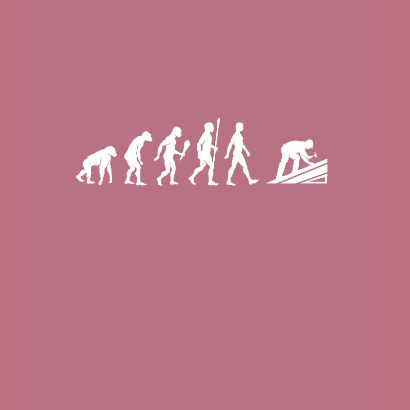 Lustige Dachdecker Evolution Dach Geschenkidee