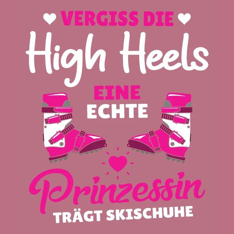La princesse porte des chaussures de ski