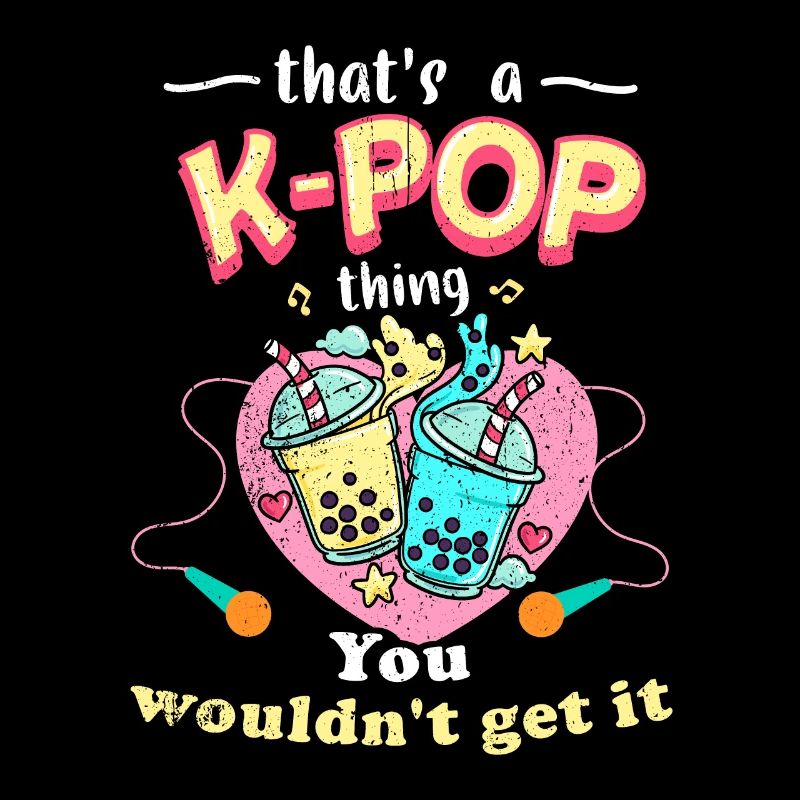 K-Pop Tshirt cadeau Bubble Tea