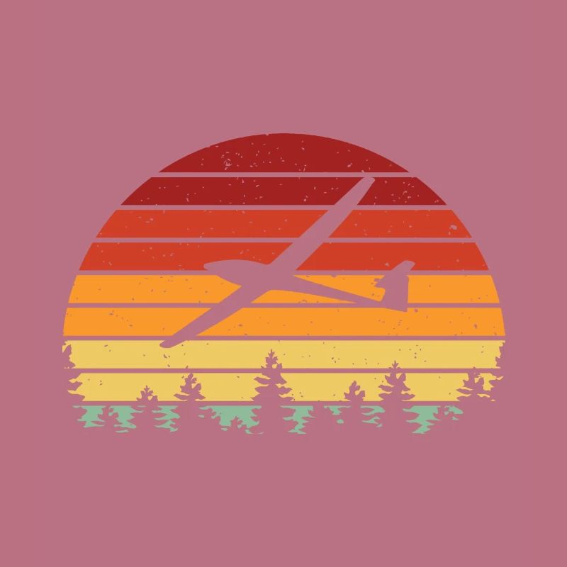 Retro glider glider gliding pilot