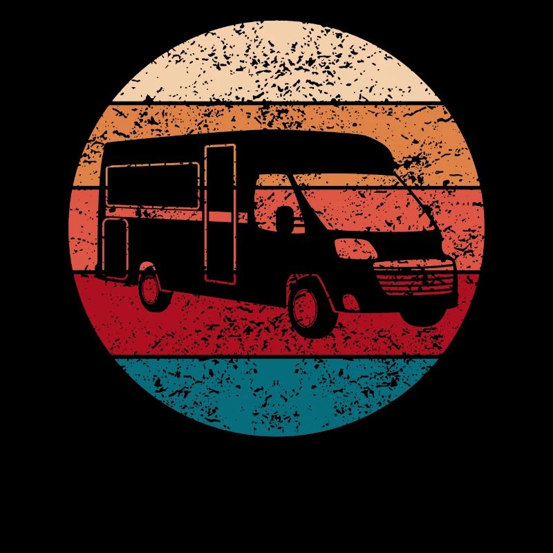 Camping Camper Motorhome Van Vintage Gift