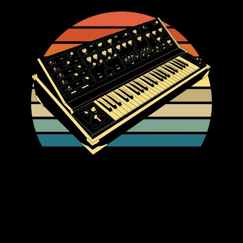 Analog Retro Synthesizer Geschenk