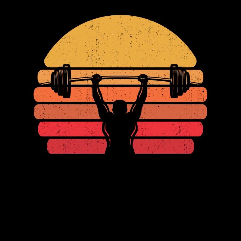 Rétro triangle de force vintage Powerlifting