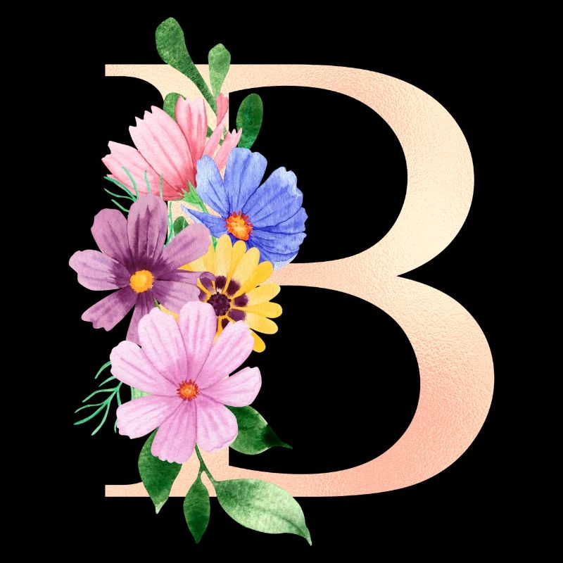 letter B flowered