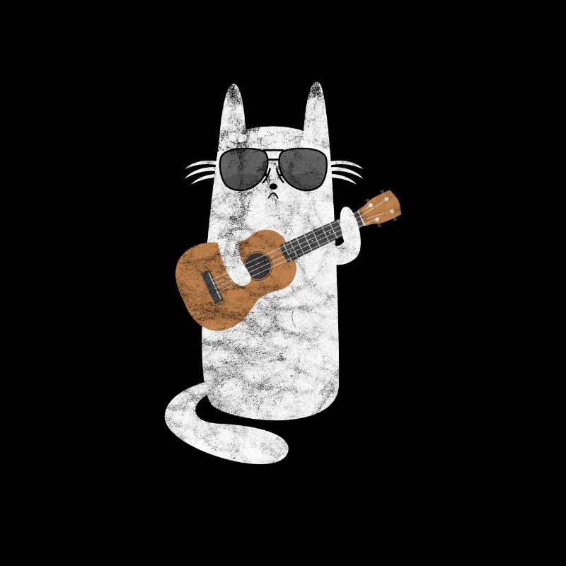 Chat ukulélé