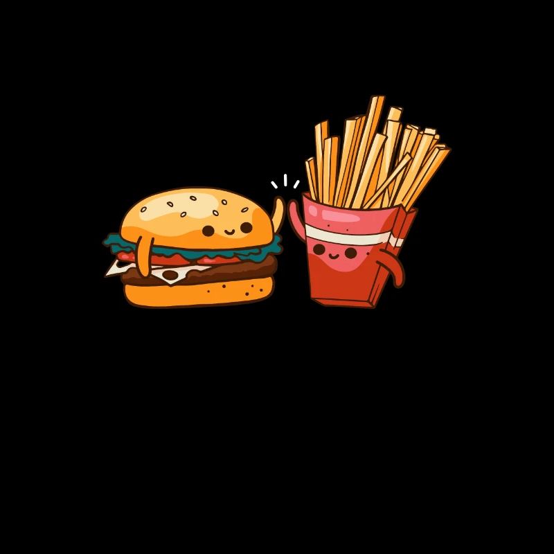Cheeseburger Burger Hamburger Pommes Gift