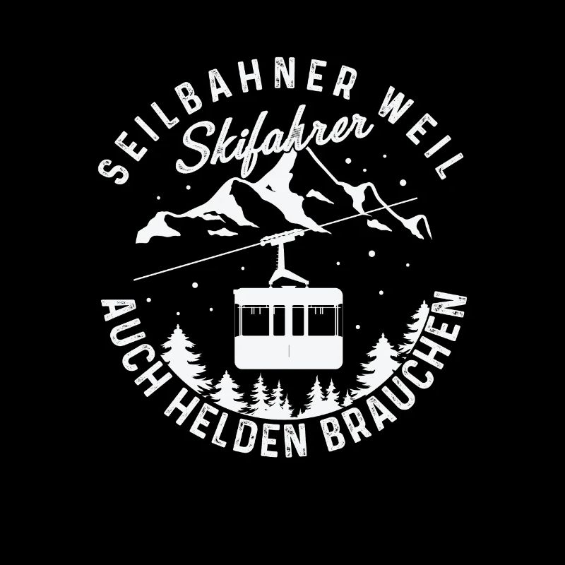 Seilbahn Gondel Bergbahn Skifahrer Helden