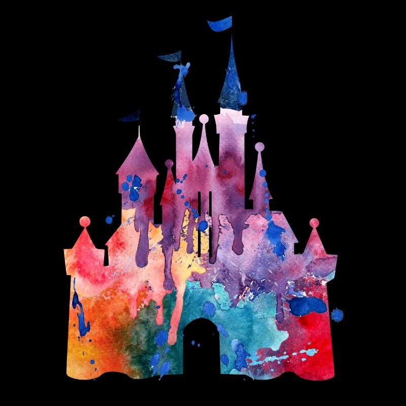 Aquarelle Princesse Château