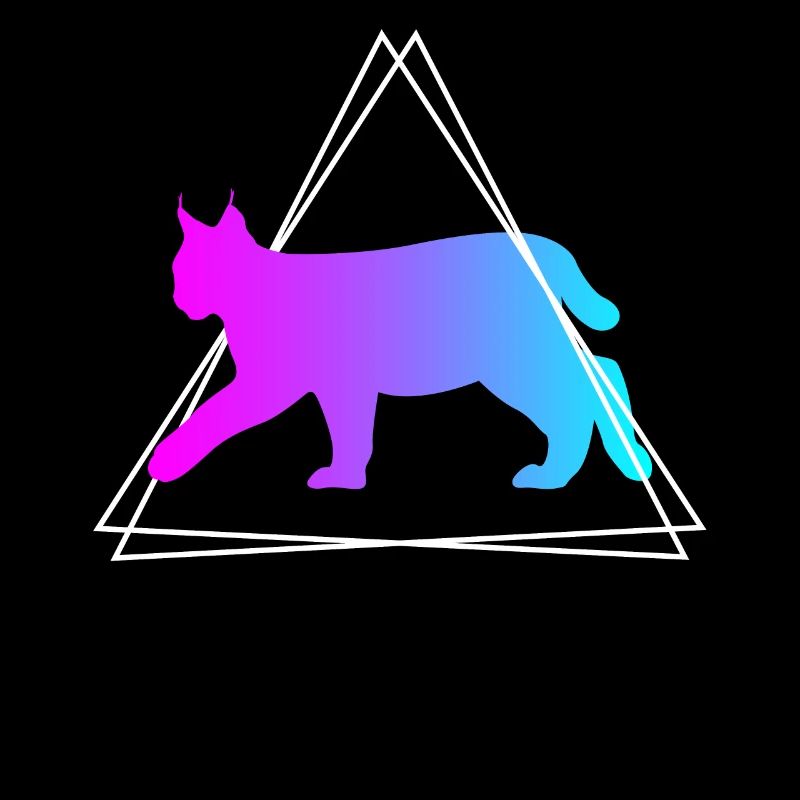 Lynx Retro Forest Animals Animal Lovers Gift