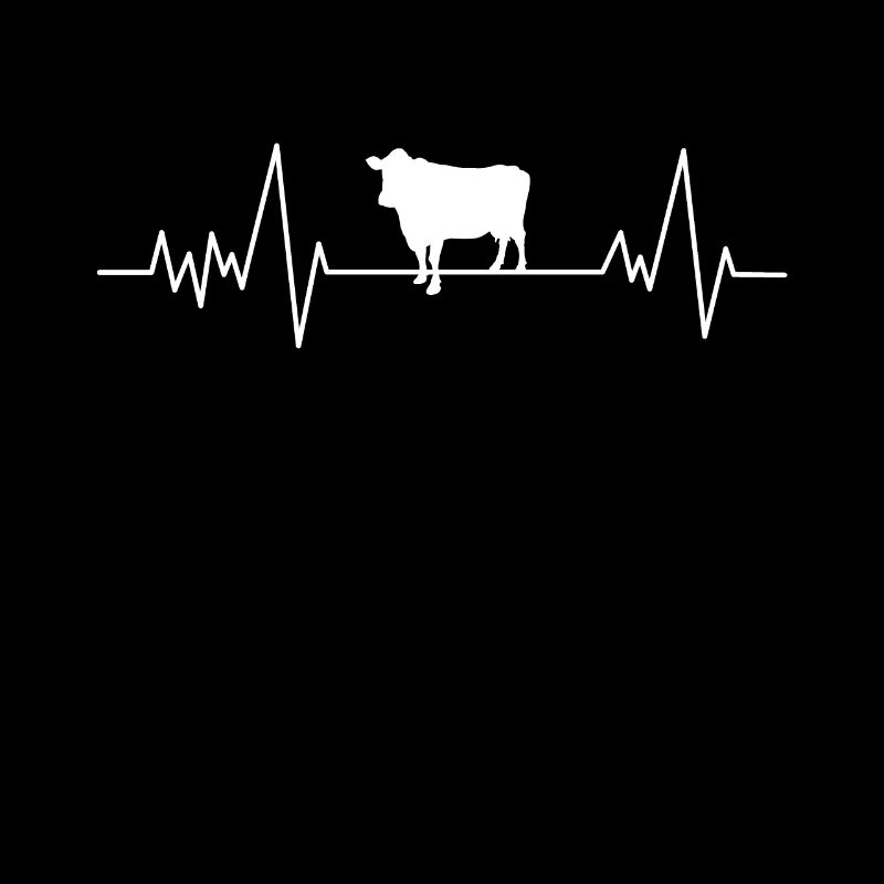 Herzschlag Kuh Puls Bauernhof EKG Geschenk Mann