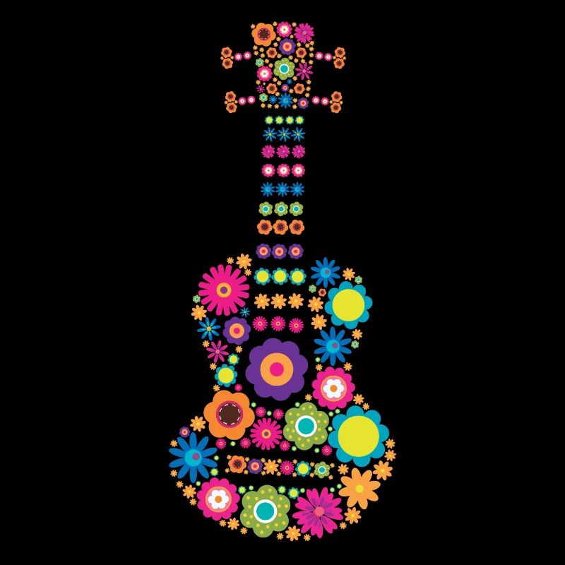 Ukulélé Instruments de Musique Fleurs