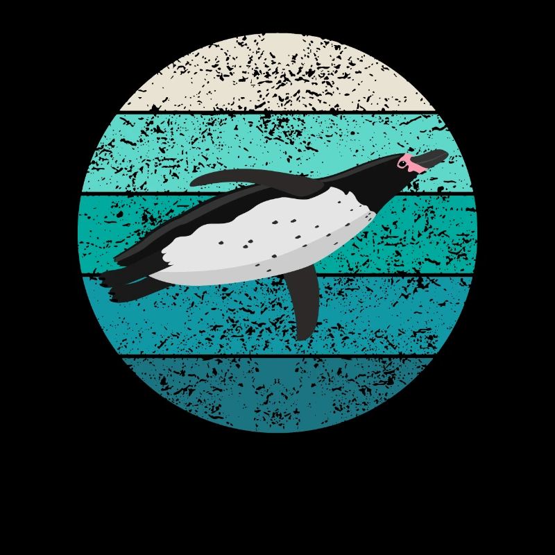 Pinguin Seevogel Meeresvogel Retro Geschenk