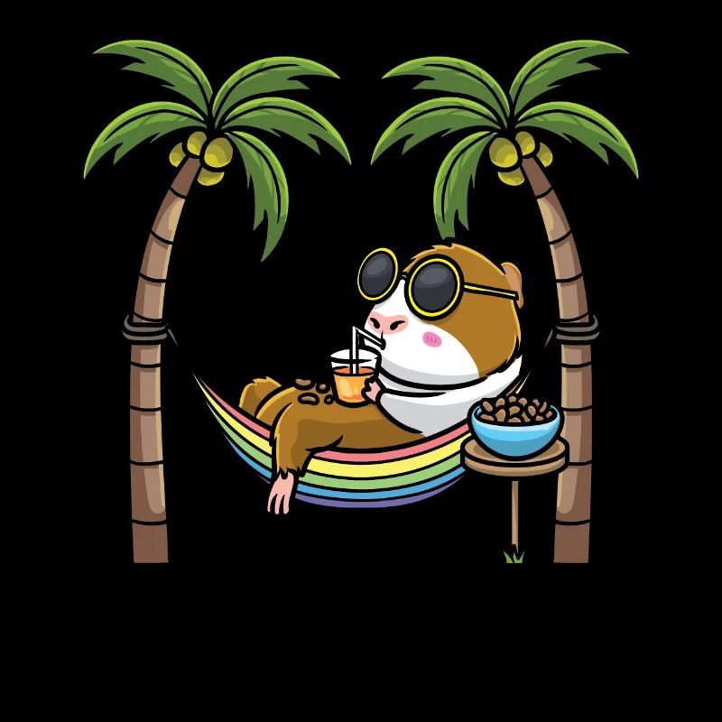 Guinea pig in hammock