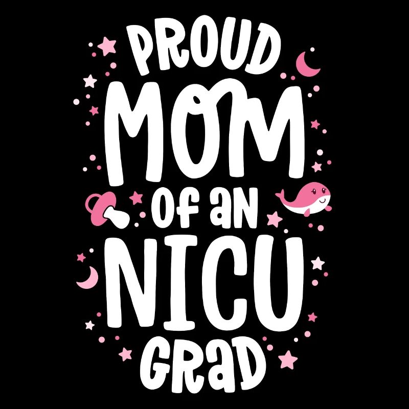Stolze Mutter einer NICU-Absolventin NICU Grad Mutter