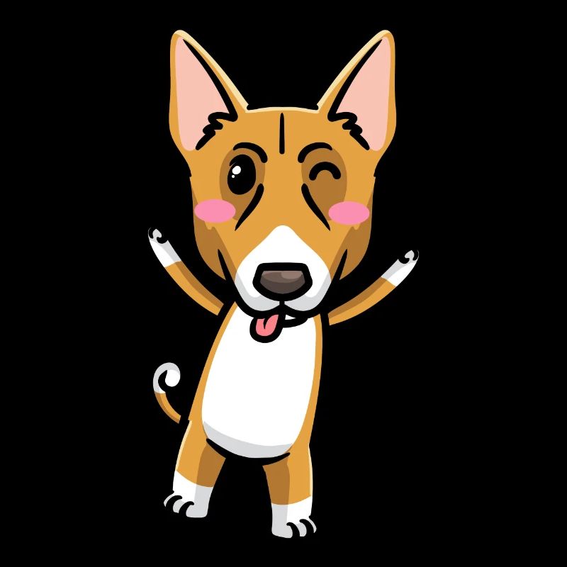 Émoticône de chien Basenji