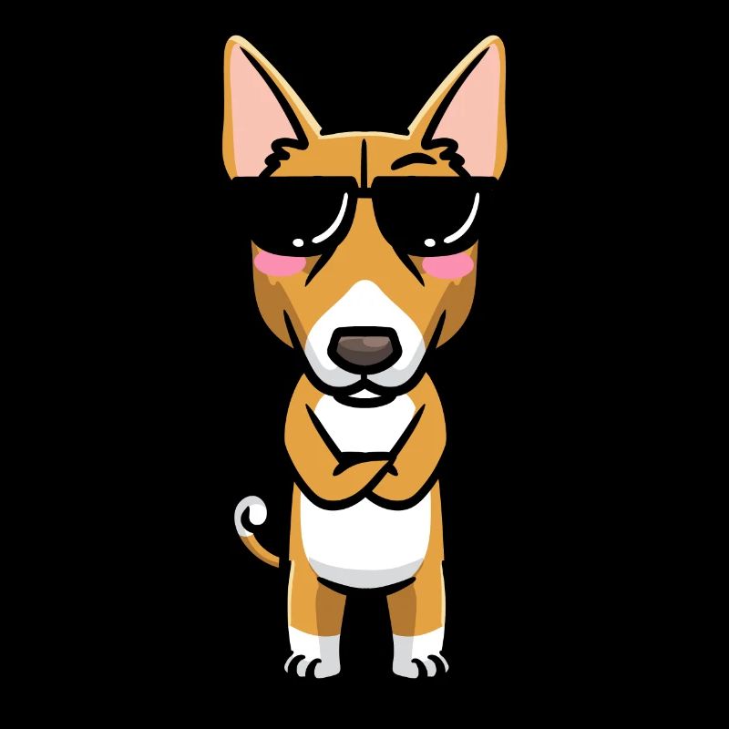 Émoticône de chien Basenji