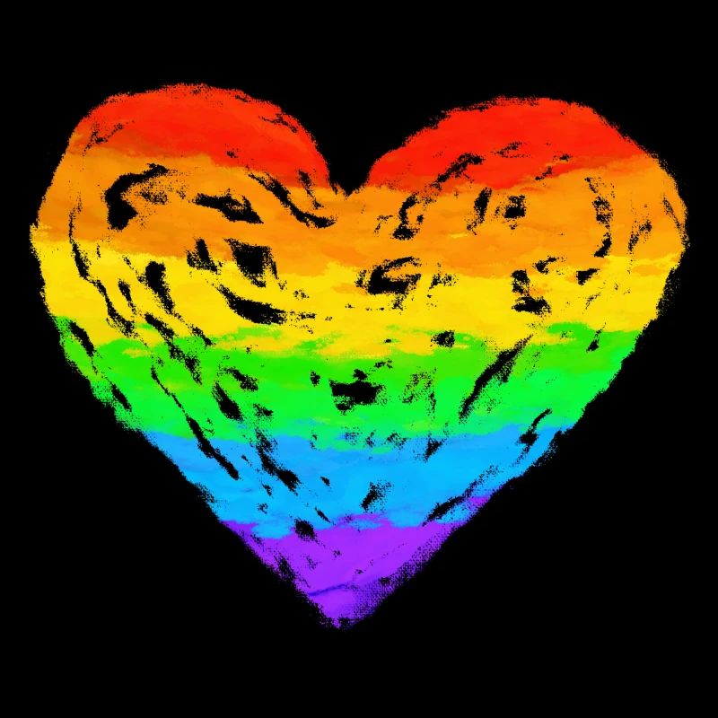 Rainbow Heart LGBT, LGBTQ, Same Love