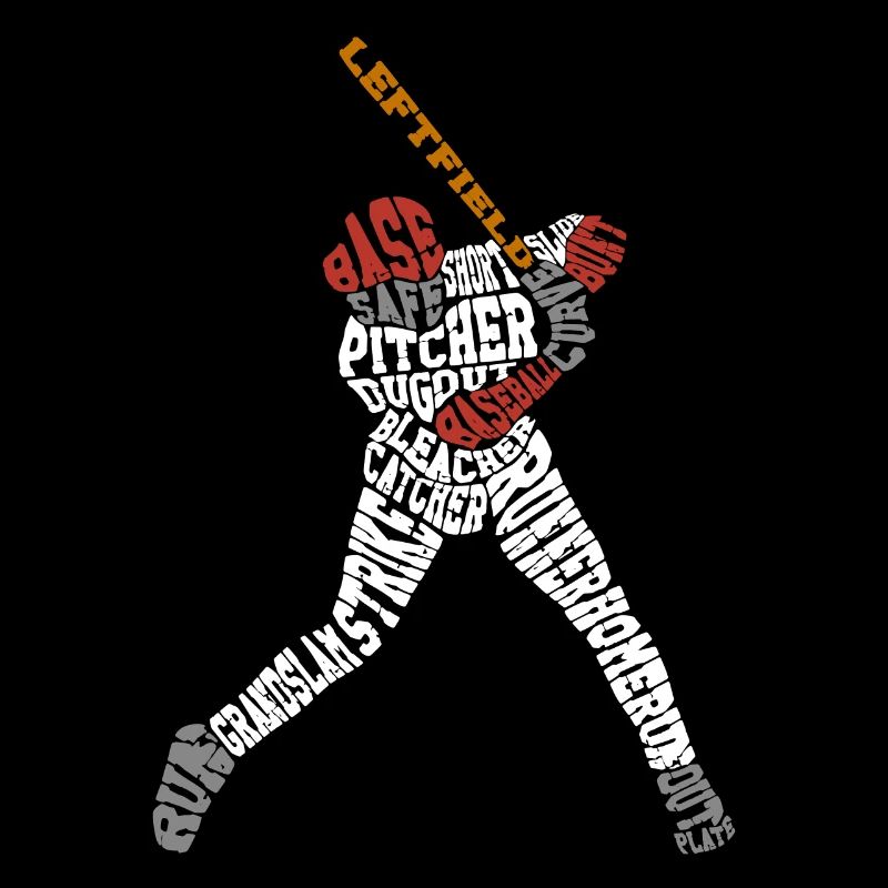 Batteur de nuages de mots de fan de baseball