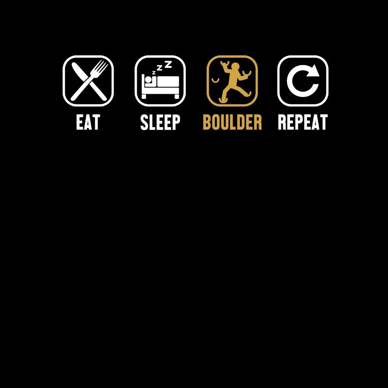 Eat Sleep Boulder Repeat Klettern Speedklettern